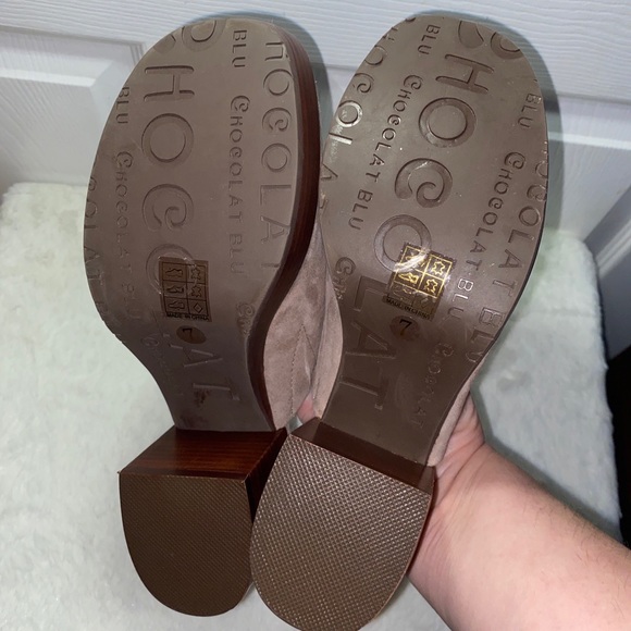 Chocolat Blu Vanessa Clog Leather shoe size 7 NWOT sandal - Picture 10 of 10